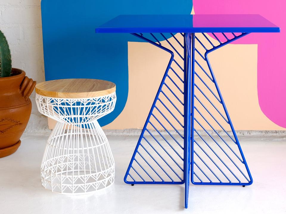 Outdoor Sweet Galvanized Iron Dining Set