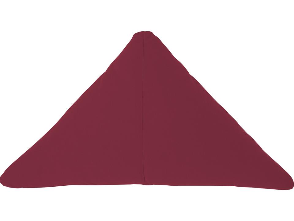 26-Inch Triangle Sunbrella Throw Pillow in Burgundy
