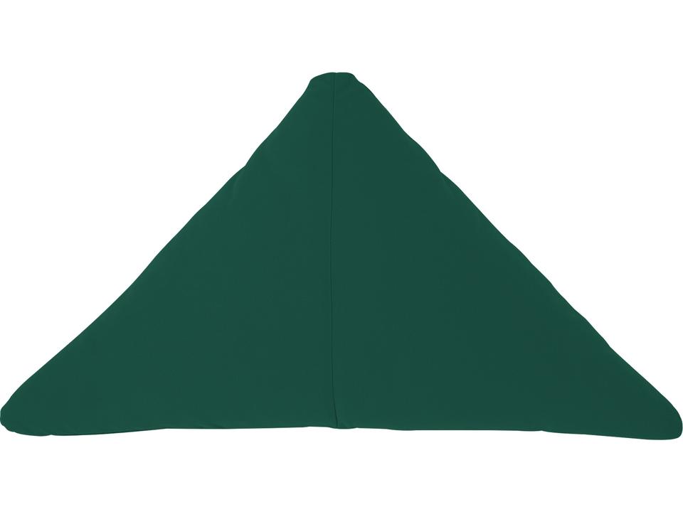 Triangle Throw Pillow with Sunbrella Fabric in Forest Green