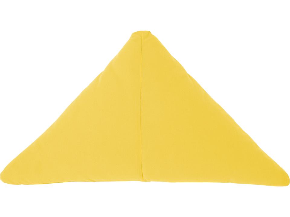 26-Inch Triangle Throw Pillow in Yellow Sunbrella