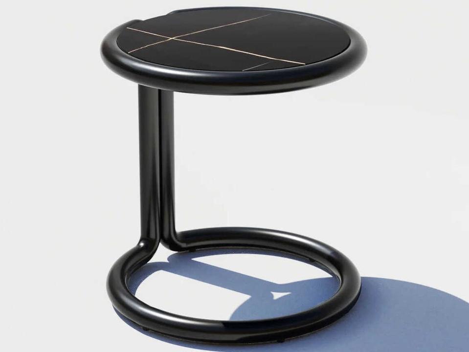 Outdoor Tube Aluminum Round End Table