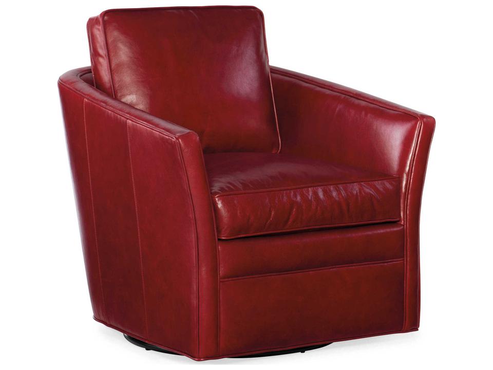 Blair Swivel Tub Chair in Customizable Leather