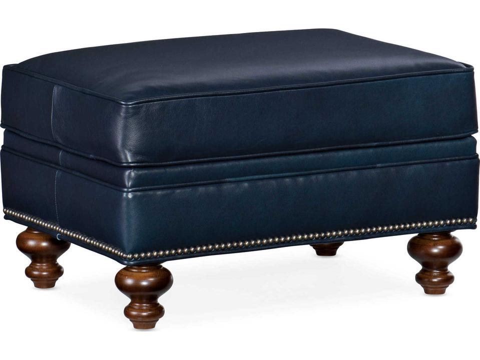 West Haven Leather Ottoman