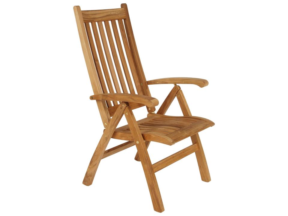 Ascot Highback Recliner - Natural Teak
