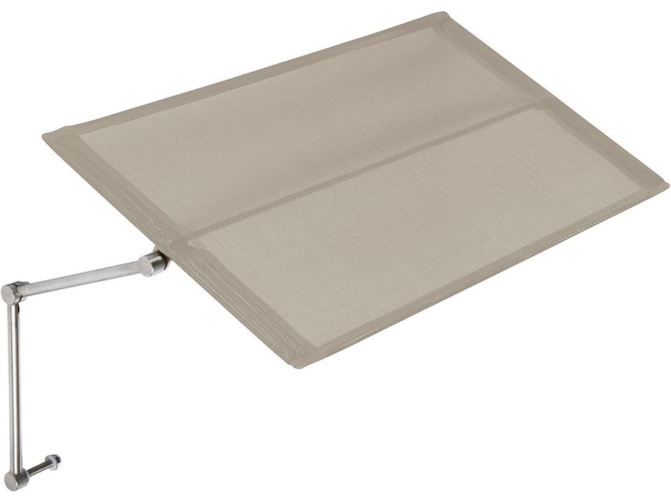 Horizon Lounger Sunshade with Titanium Textilene Sling