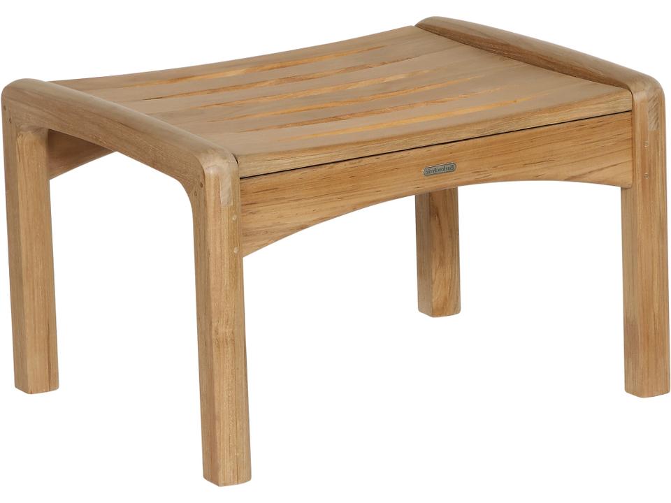 Monterey Deep Seating Ottoman with Grade A Teak and Braided Cord