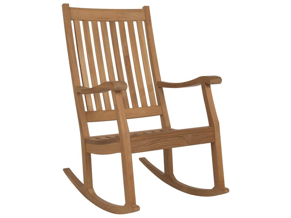 Newport Outdoor Teak Rocking Chair in Natural Finish
