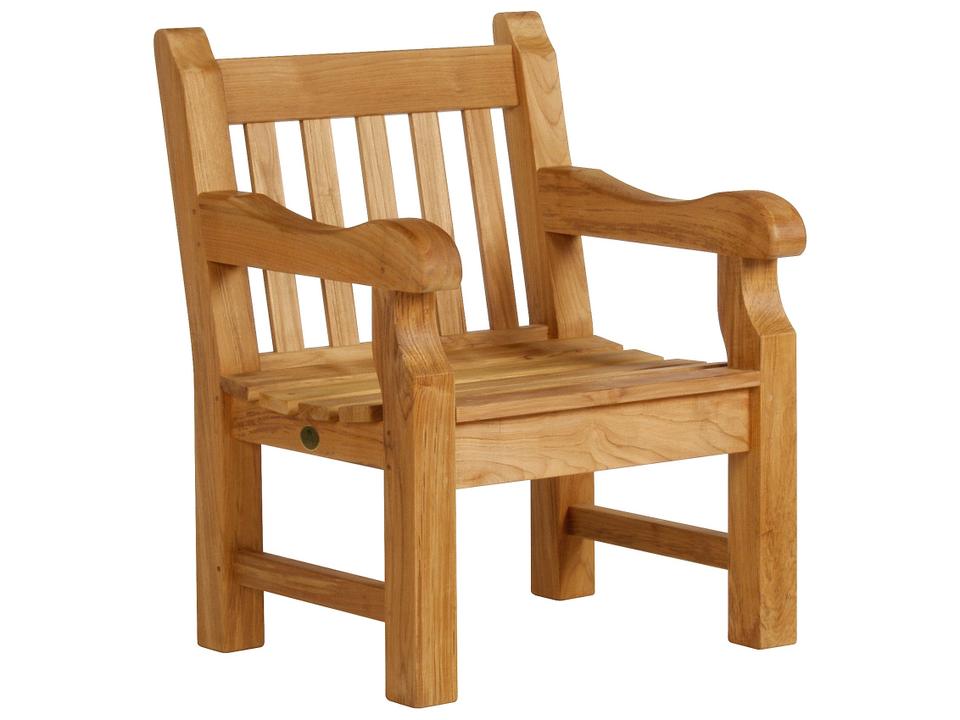 Rothesay Estate Teak Outdoor Armchair in Natural Teak