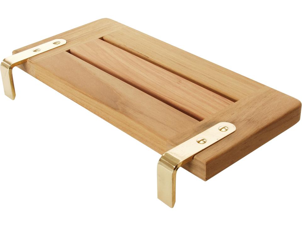 Safari Teak Clip-On Tray Accessory