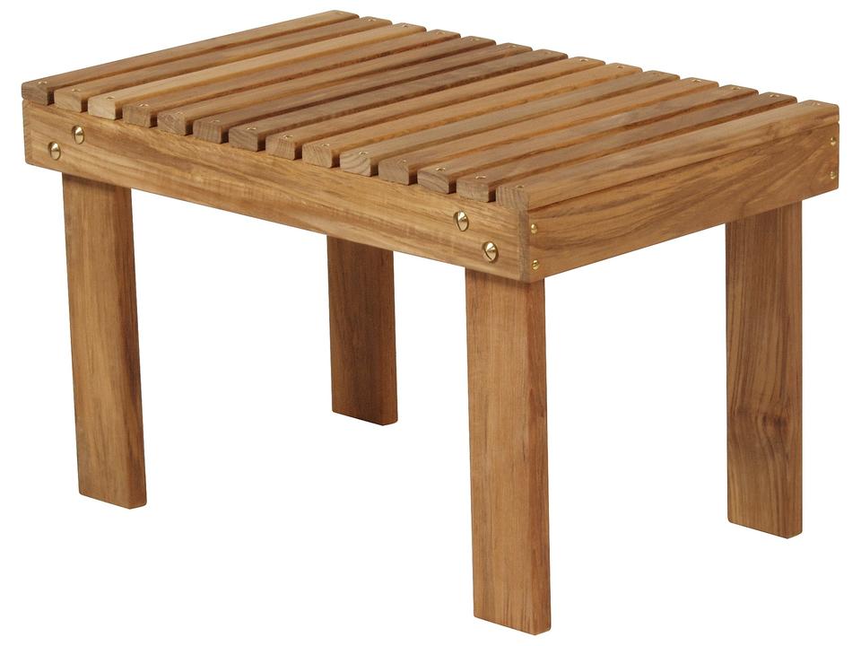 Adirondack Side Table in Natural Teak