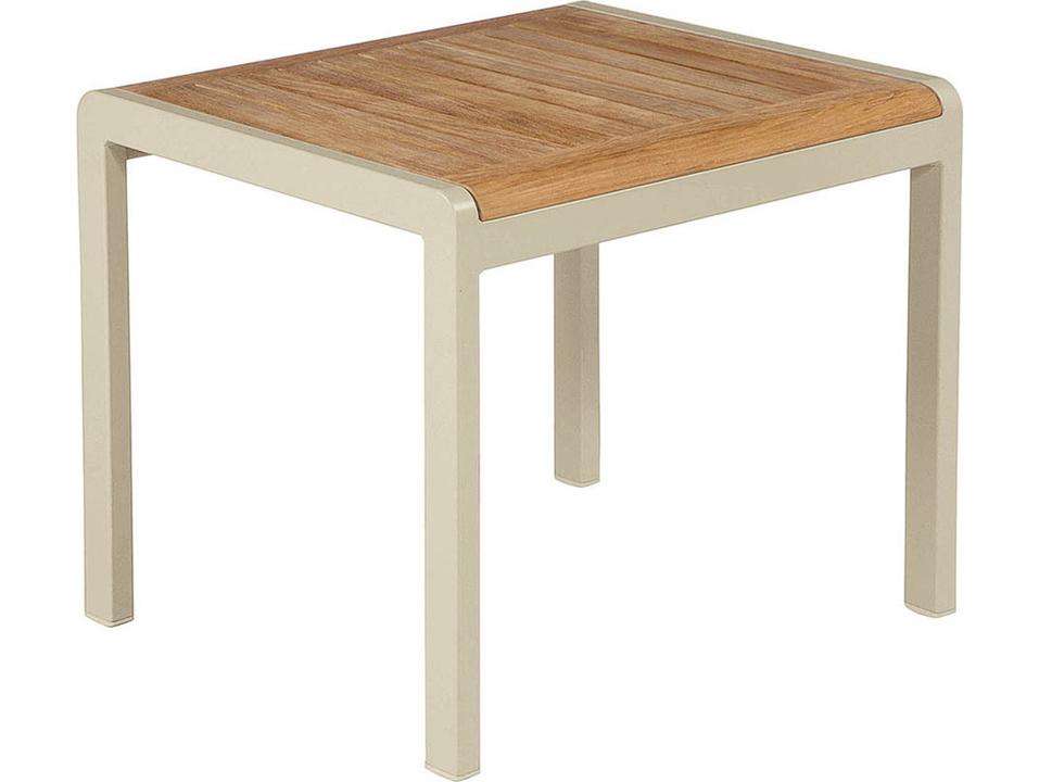 Aura Side Table with Natural Teak Top