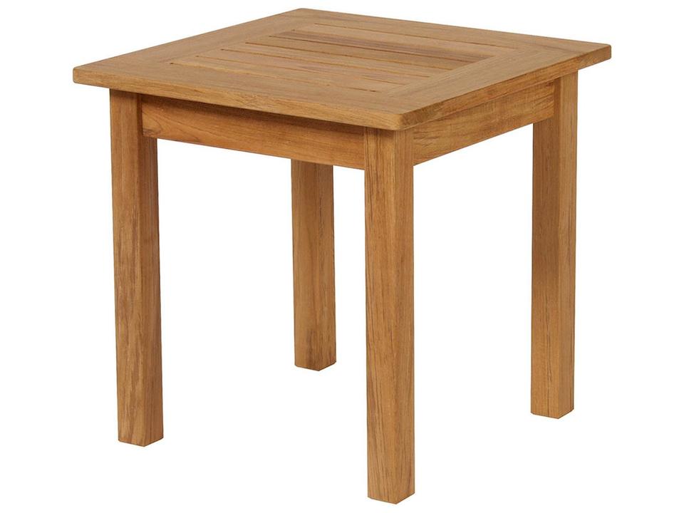 Colchester 21 Inch Square Teak Side Table