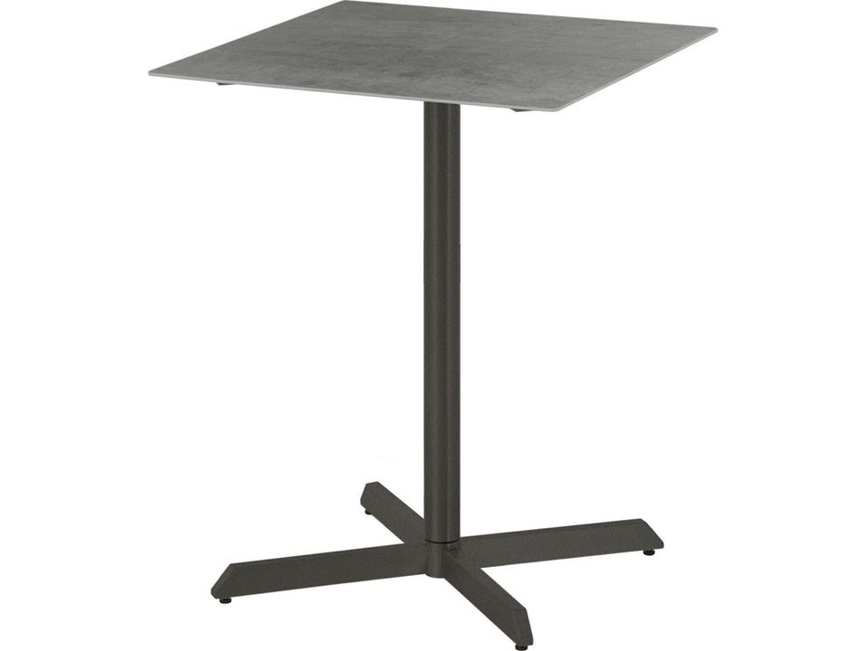 Equinox 28-Inch Square Pedestal Counter Table in Graphite