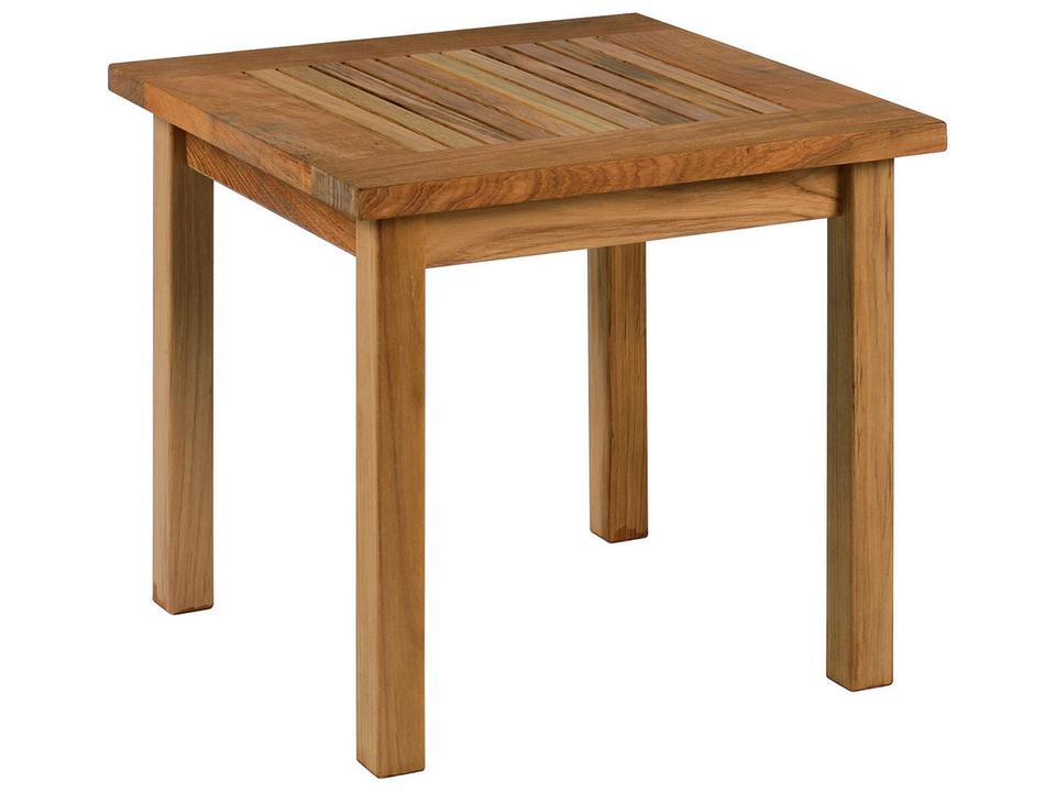 Monaco 17-Inch Square Teak Side Table