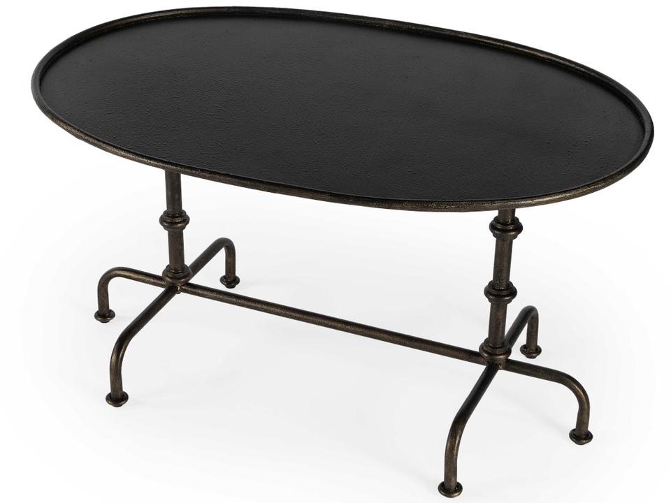 Kira Oval Steel Metalworks Coffee Table