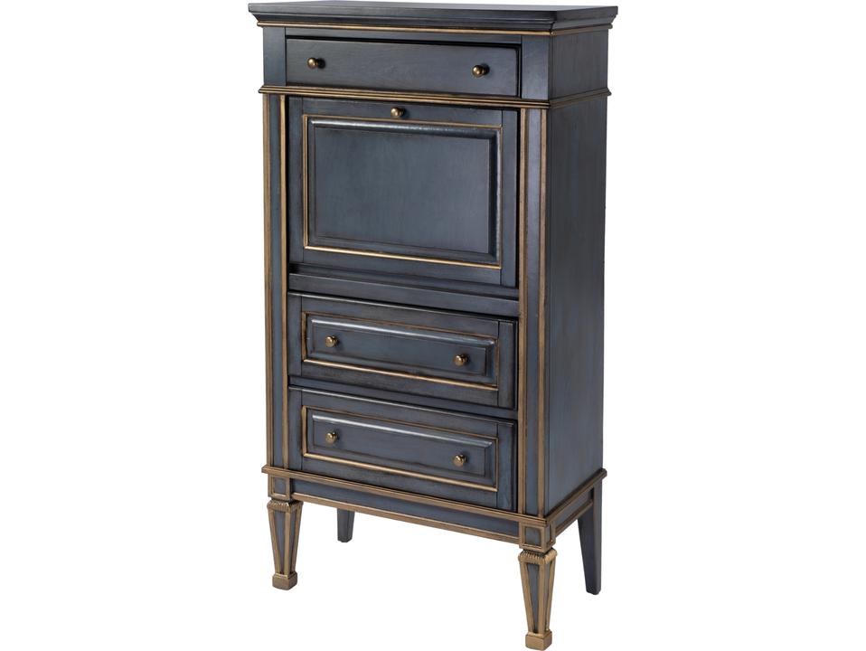 Wordsworth Royal Pastel Blue Rubberwood Secretary Desk