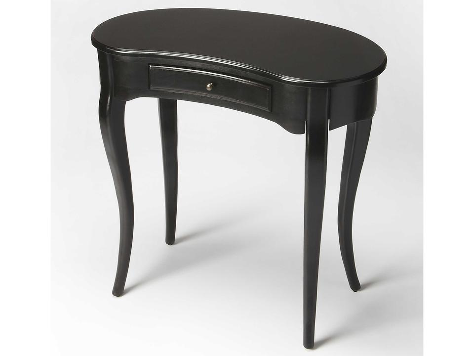Edgewater Crescent Writing Desk in Black Licorice Finish
