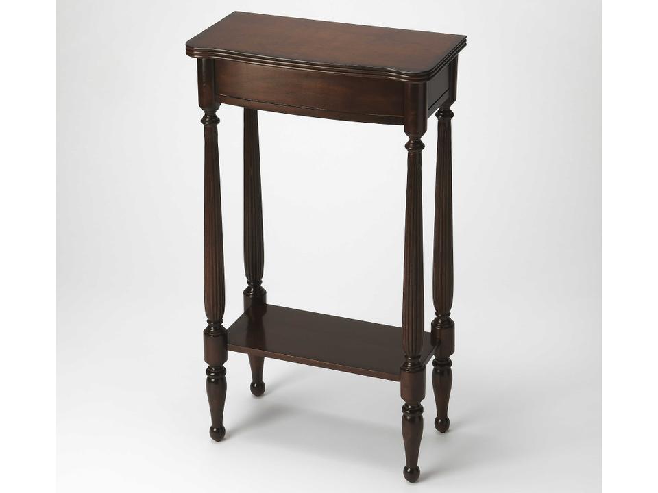 Whitney Rectangular Console Table in Dark Brown