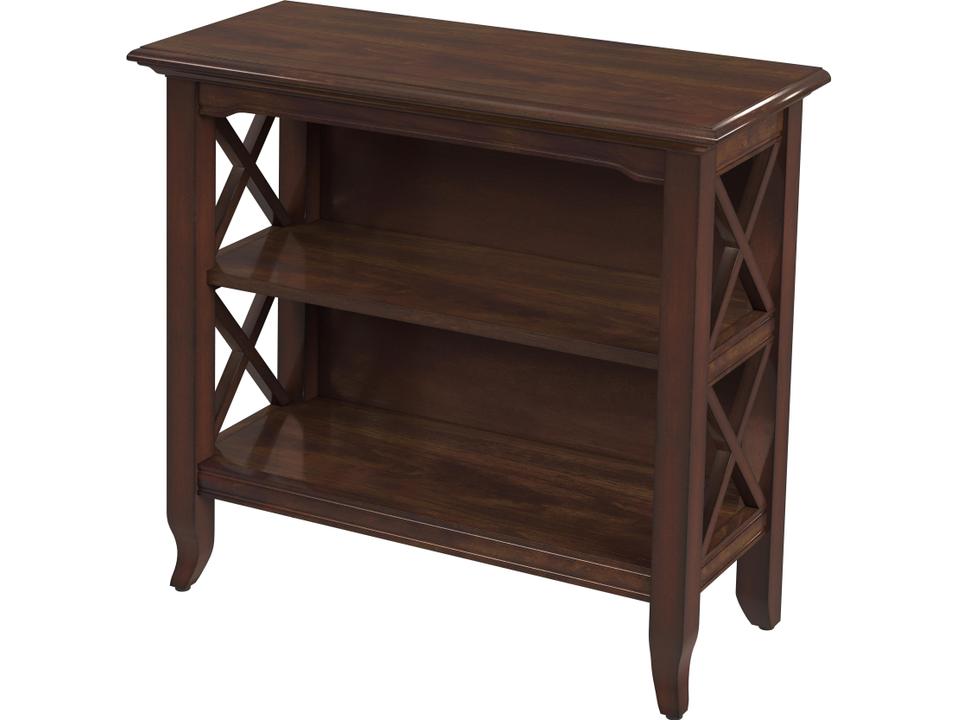 Newport 30-Inch 2-Shelf Bookcase in Plantation Cherry Finish