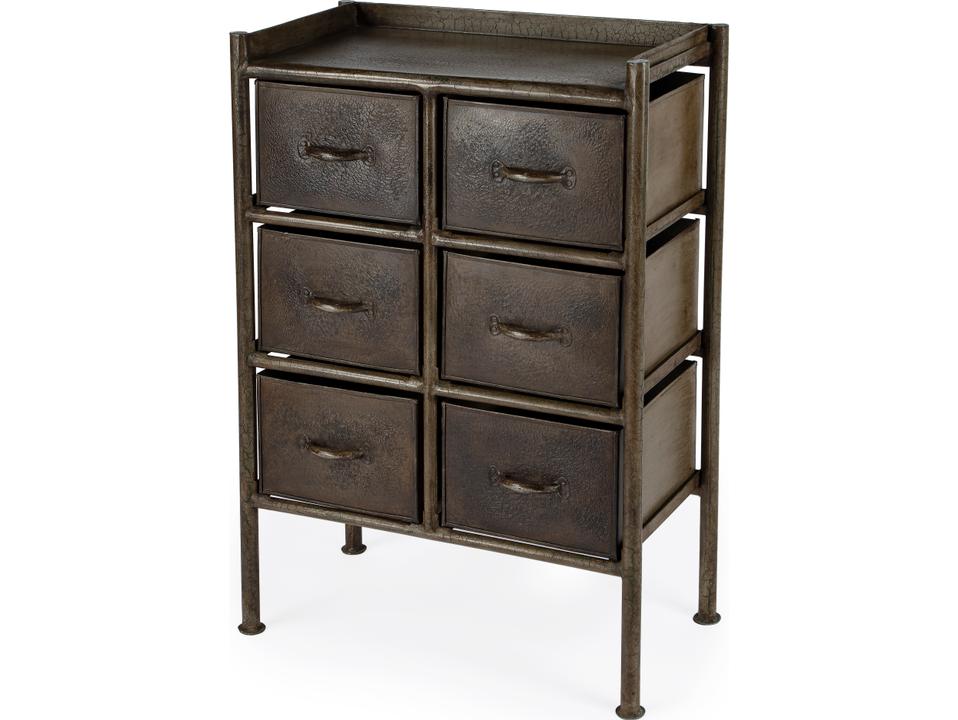 Specialty Company Cameron 6-Drawer Industrial Chic Accent Chest in Bronze