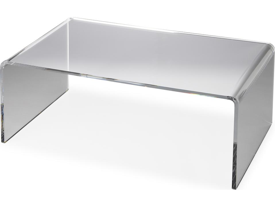 Specialty Crystal Clear Rectangle Coffee Table Acrylic Clear