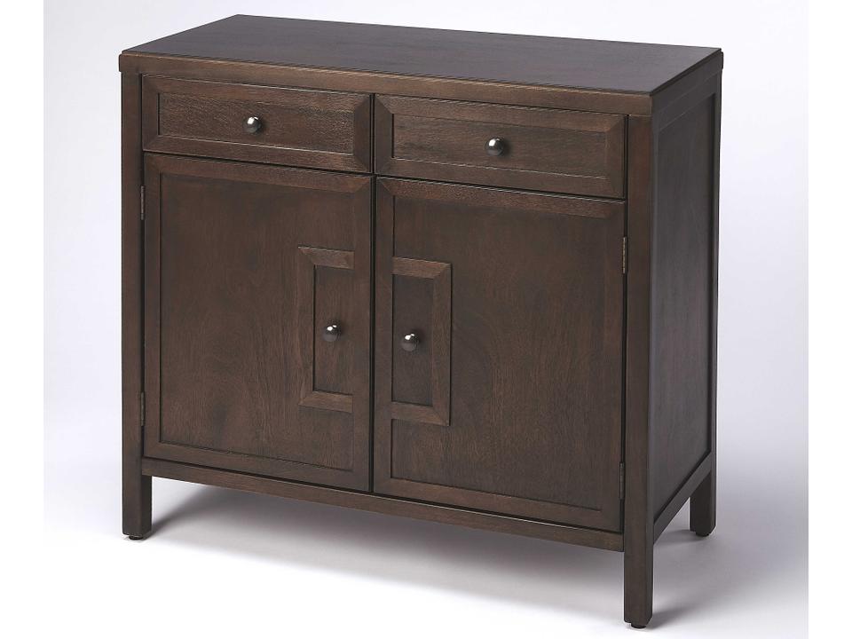 Specialty Imperial 2-Drawer 1-Shelf Accent Cabinet in Coffee Finish