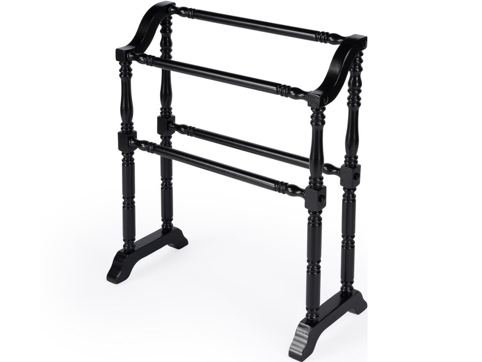 Lillian Black Licorice Blanket Stand