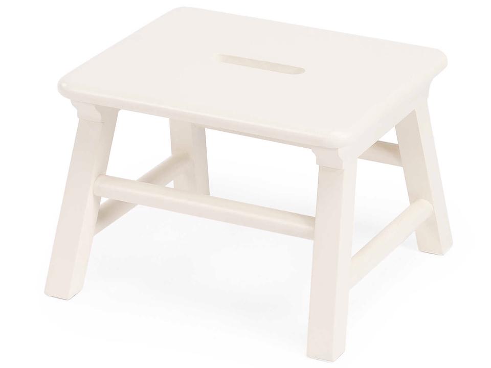 Melrose Cottage White Accent Stool