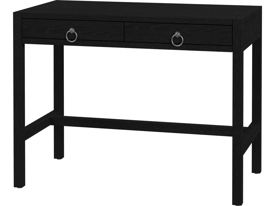 Specialty Company Lark 40-Inch Rectangular Wood 2-Drawer Writing Desk in Washed Black