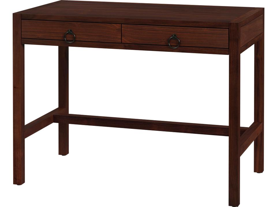 Specialty Lark 40-Inch 2-Drawer Writing Desk in Distressed Brown Wood