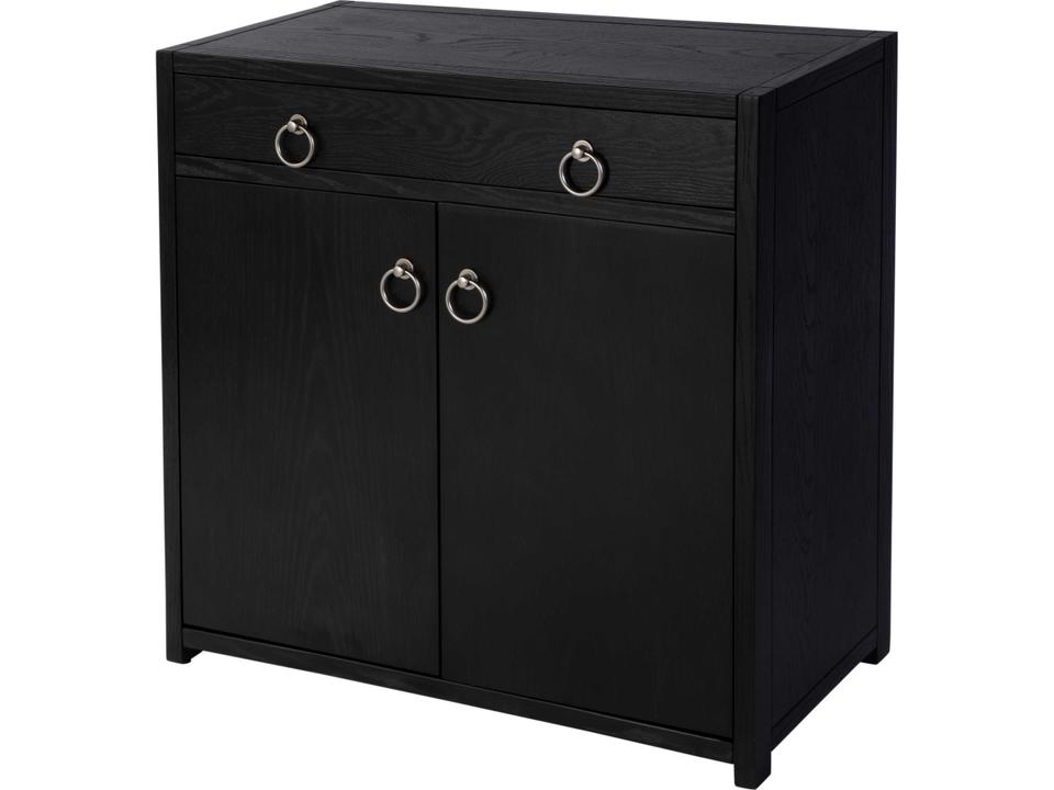 Specialty Company Lark Accent Cabinet in Washed Black with Gold Hardware