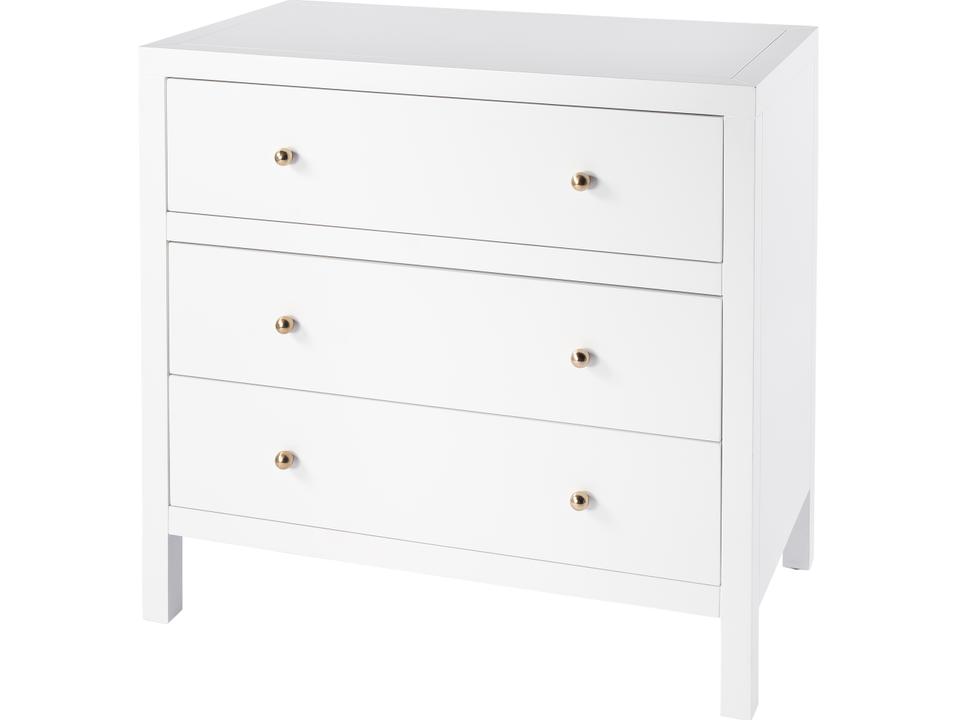 Specialty Company Nora 3-Drawer Dresser in Smooth White