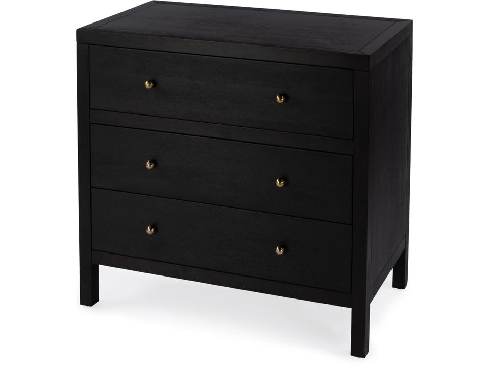 Specialty Company Nora 3-Drawer Wood Dresser in Antique Coffee