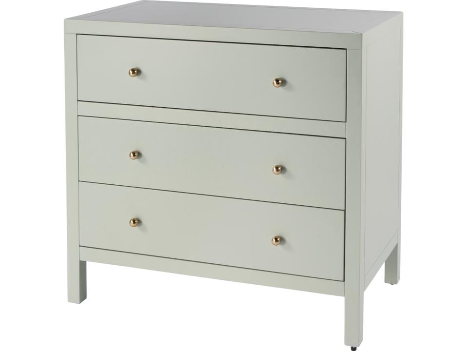 Specialty Company Nora 3-Drawer Wood Dresser in Sage Green