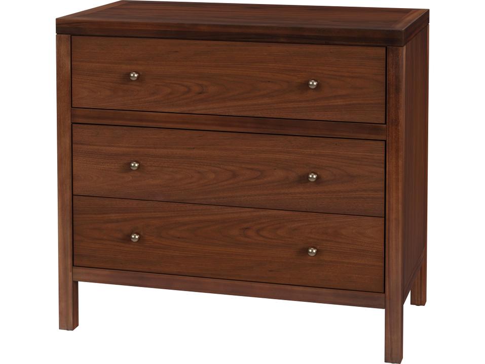 Specialty Company Nora 3-Drawer Wood Dresser in Natural Walnut
