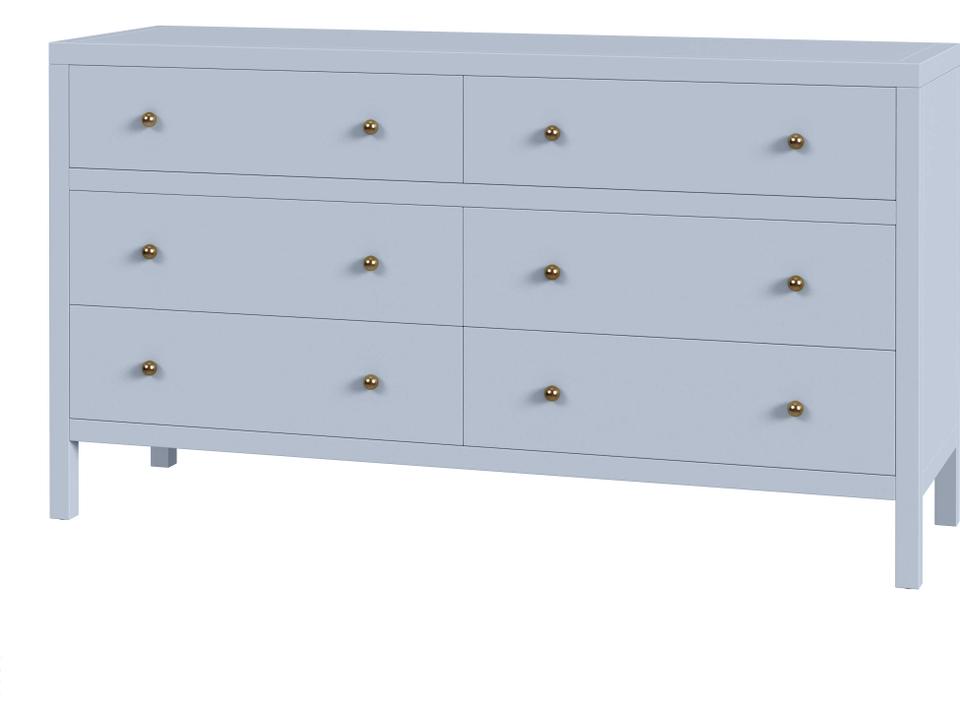 Specialty Nora 6-Drawer Wood Dresser with Natural Wood Finish