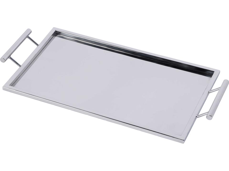 Specialty Hors D'oeuvres Silver Rectangular Serving Tray Stainless Steel