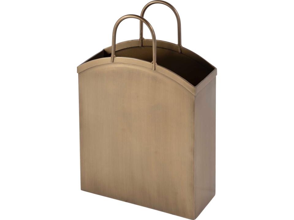 Gia Antique Gold Magazine Rack
