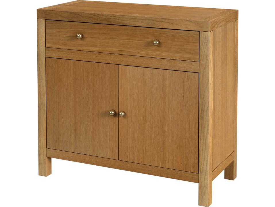 Nora 1-Drawer 2-Door Accent Cabinet in Natural Oak