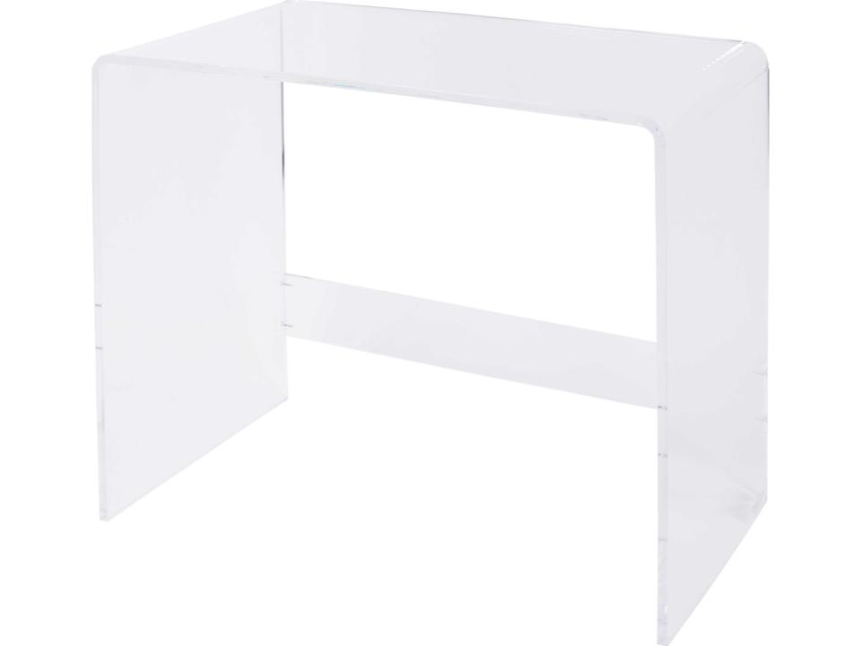 Solara Rectangular Clear Acrylic Desk