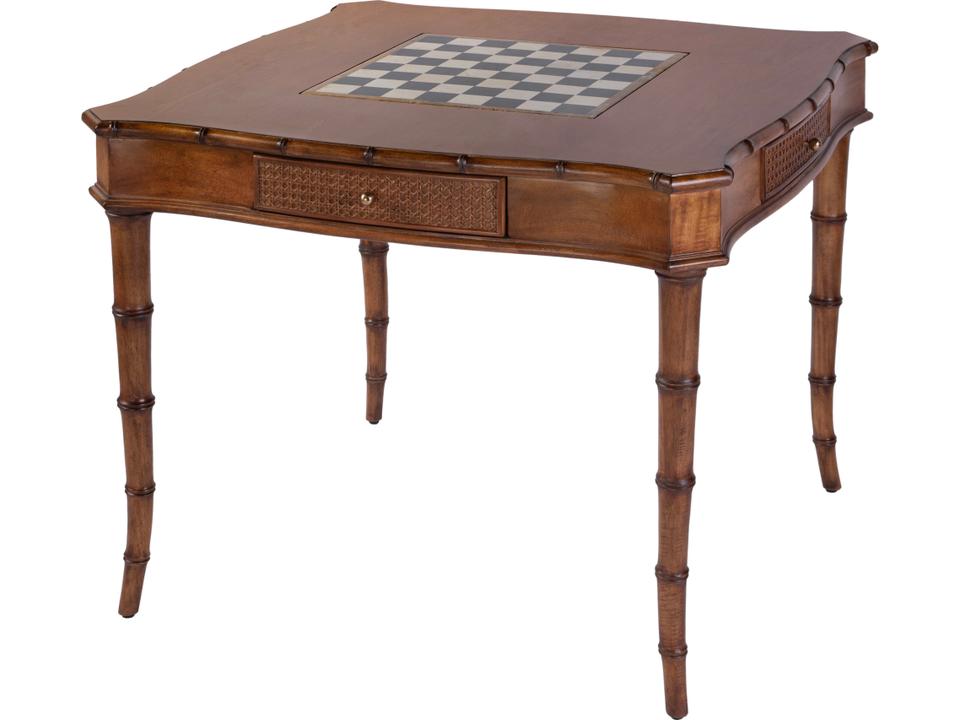 Specialty Osman 36 Inch Square Wood Game Table in Heritage Light Brown