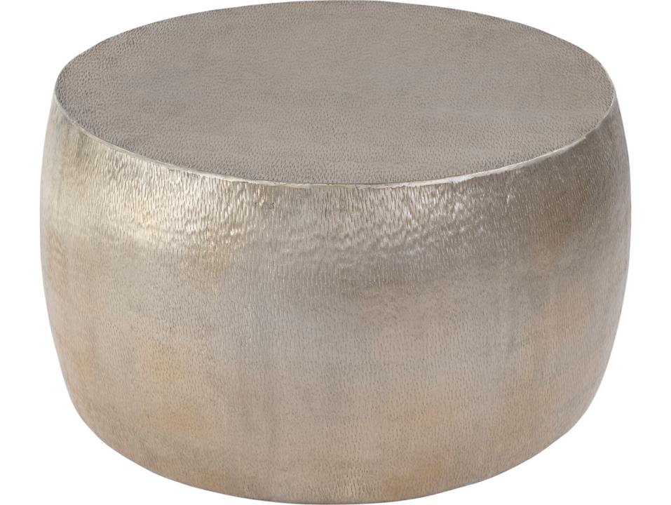 Specialty Sahara Round Coffee Table in Polished Antique Gold Stainless Steel