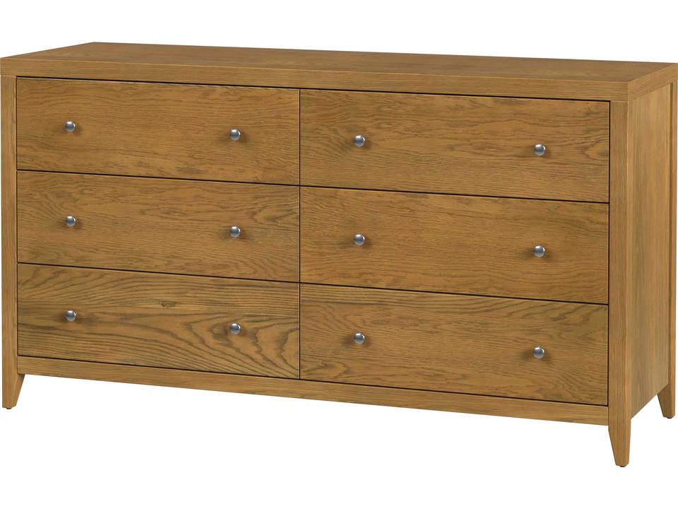Specialty Company Dana 60-Inch 6-Drawer Wood Dresser in Natural Brown