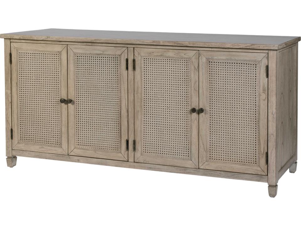 Specialty Company Flagstaff 70-Inch 4-Door Sideboard in Gray