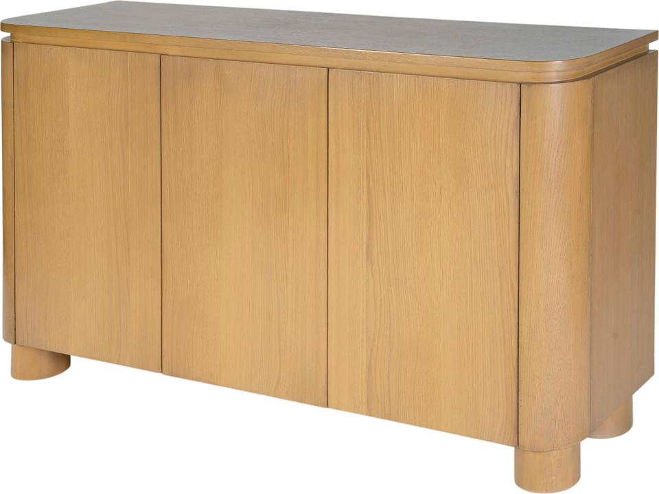 Genoa 60" Oak Wood Light Brown Sideboard