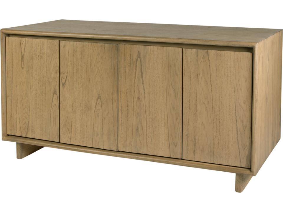 Halmstad 63 in. W Wood Sideboard with Interior Storage Light Brown