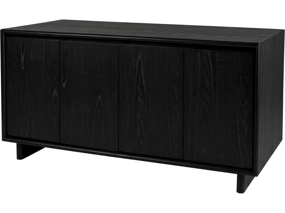 Halmstad 63 in. W Wood Sideboard with Interior Storage Black