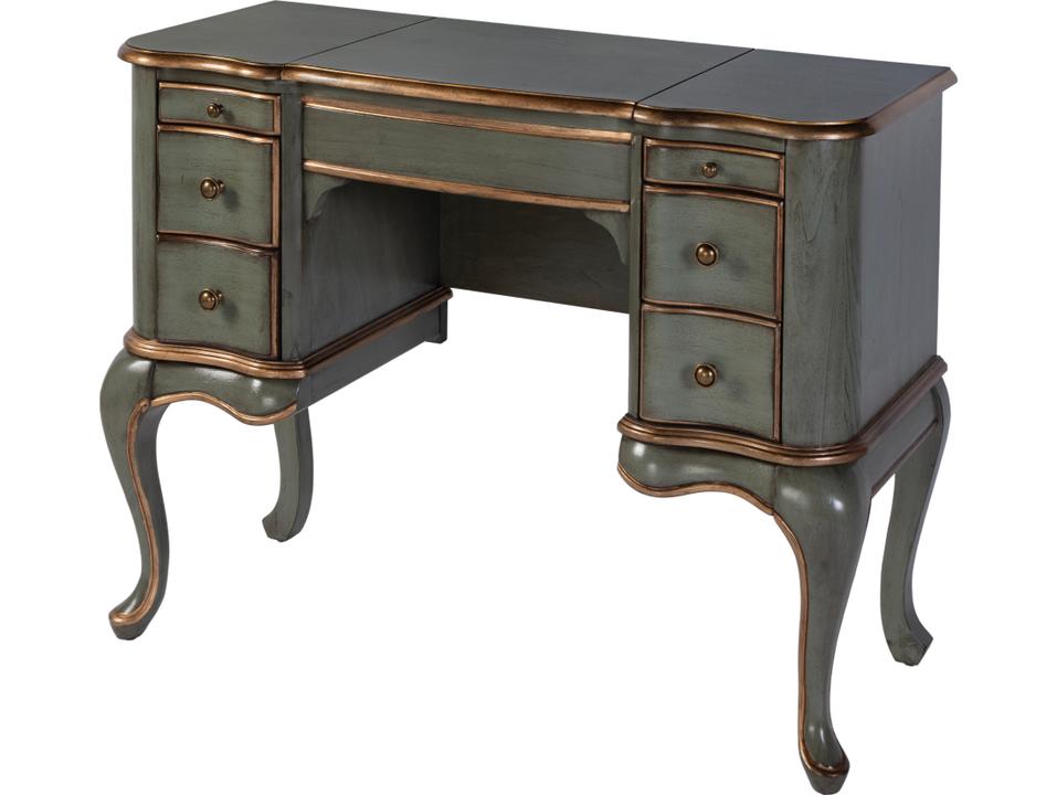 Charlotte Royal Pastel Green Poplar Wood Valet Desk