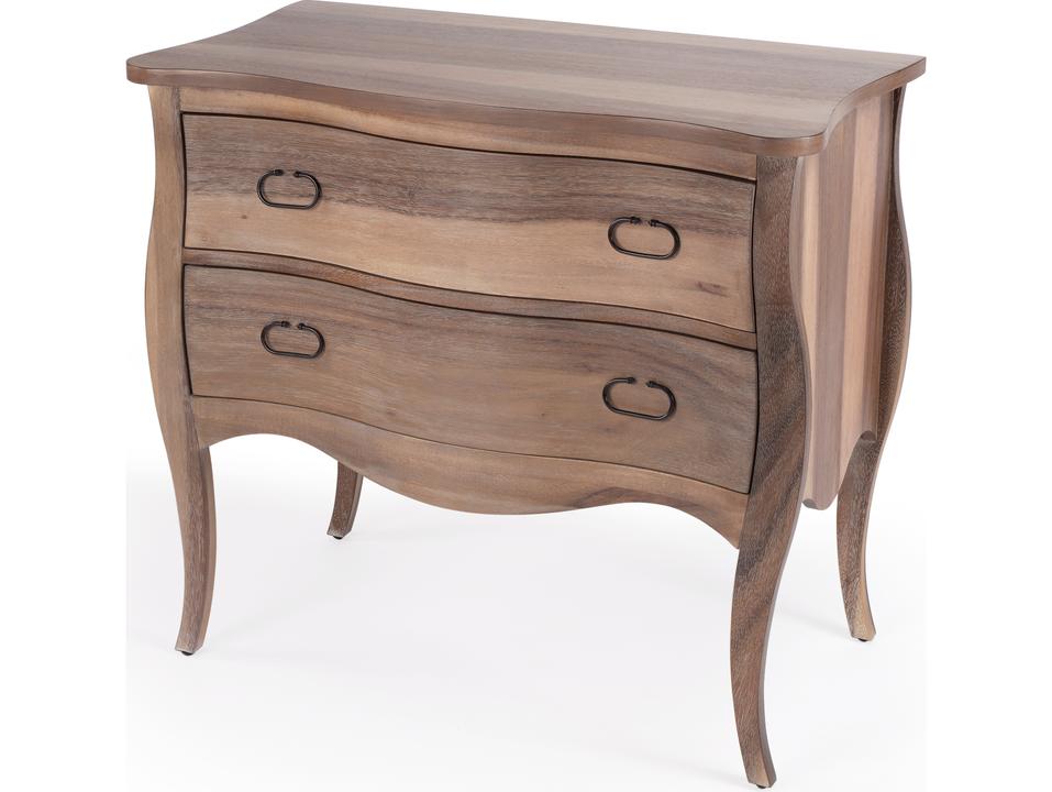 Rochelle 2-Drawer Accent Chest in Natural Mango Wood