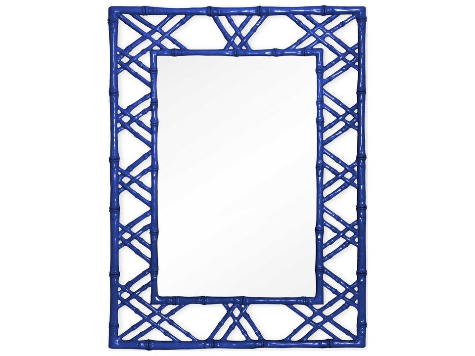 Claire Deep Sea Blue Rectangular Wall Mirror